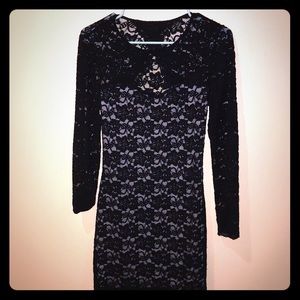 Express Lace open back dress